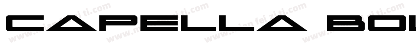Capella Bold字体转换